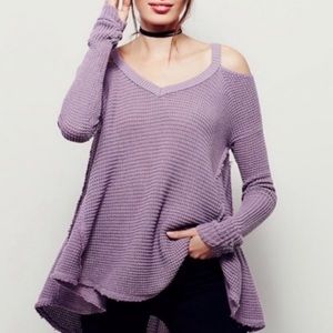 Free People Cold Shoulder Sweater